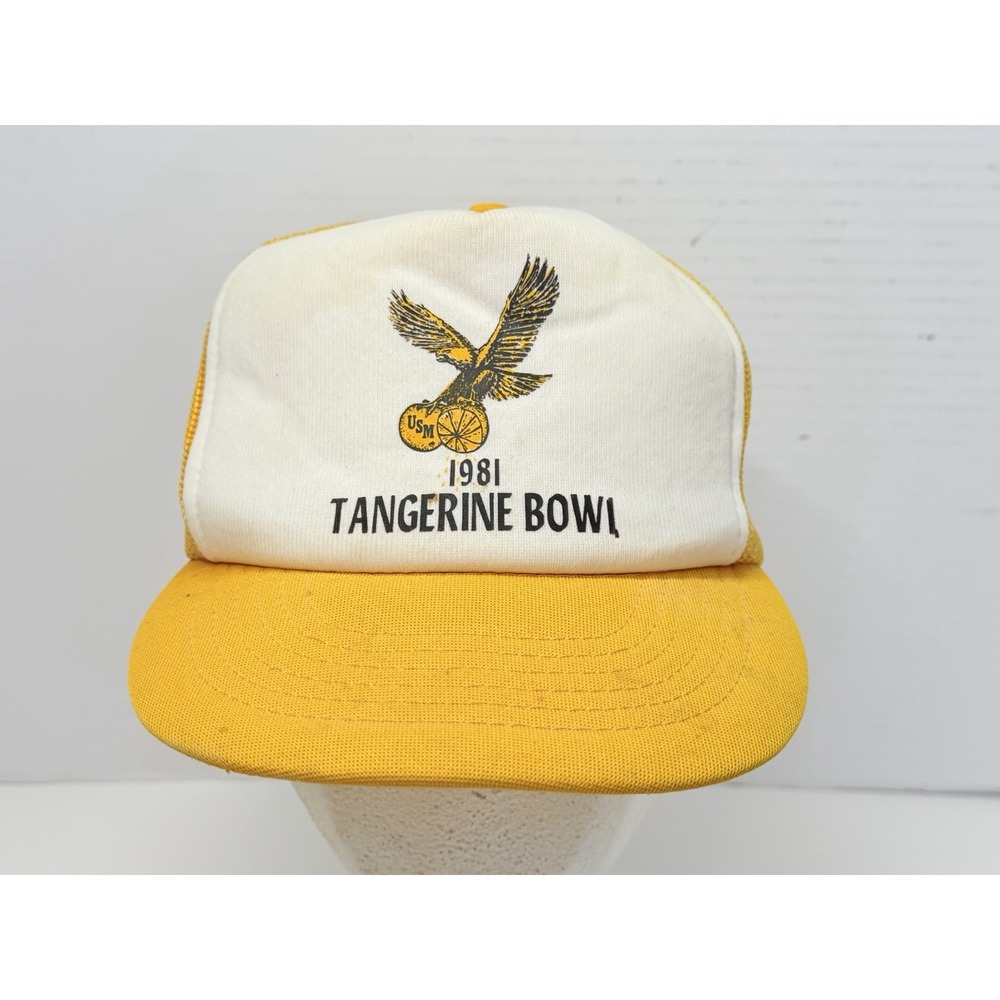 KAP II Vintage 1981 Southern Miss USM Tangerine Bowl Trucker Hat Snapback